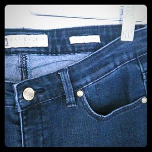 Anne Klein Dark denim slim straight jeans